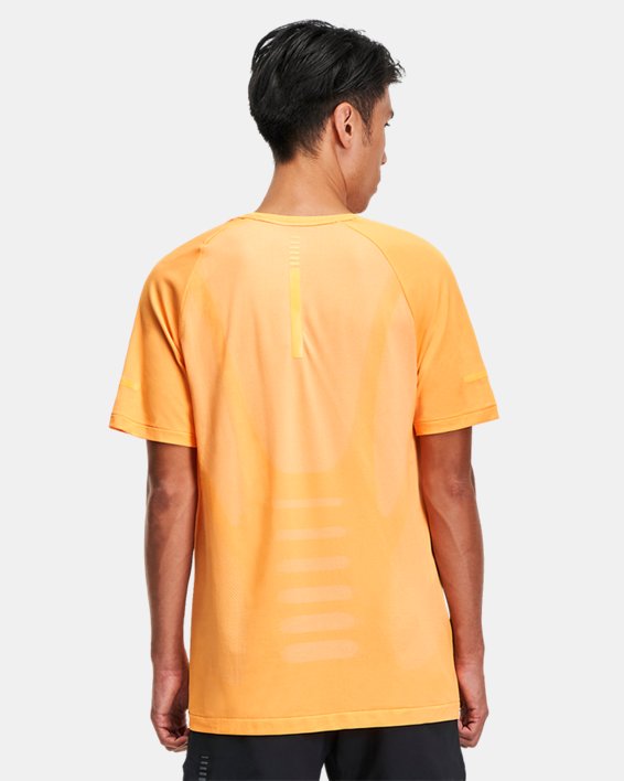 Men's UA Vanish Seamless Run Short Sleeve, Orange, pdpMainDesktop image number 1